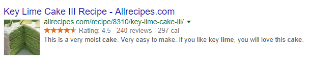 rich snippets - recipe - Rich Snippets